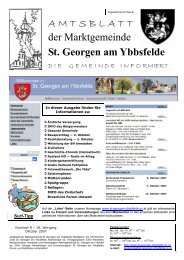 Projektgruppe Jugend & Freizeit - Marktgemeinde St. Georgen am ...