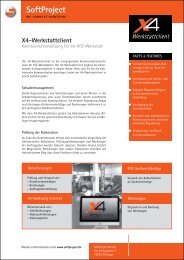 X4-Werkstattclient - SoftProject GmbH