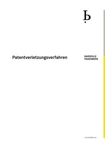 PDF-Version herunterladen - Bardehle Pagenberg