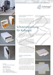 Schutzverpackung für Kulturgut - Schempp