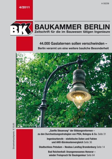 Berlins Gasleuchten - Baukammer Berlin