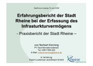 Erfahrungsbericht der Stadt Rheine bei der ... - GEO LEIPZIG eV