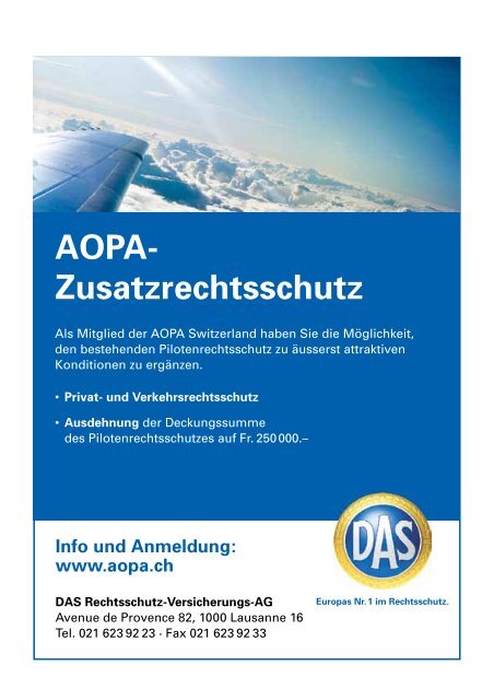 Info und Anmeldung - AOPA Switzerland