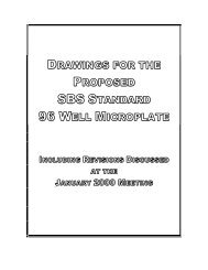 drawings for the proposed sbs standard 96 well microplate - SLAS