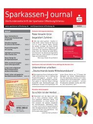 Sparkassen-Journal - Sparkasse Offenburg/Ortenau