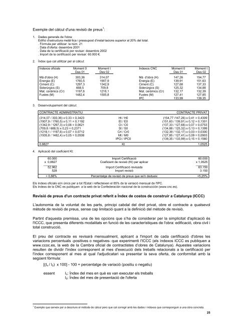 Preus de referència d'edificació, de seguretat i salut, assaigs ... - ITeC