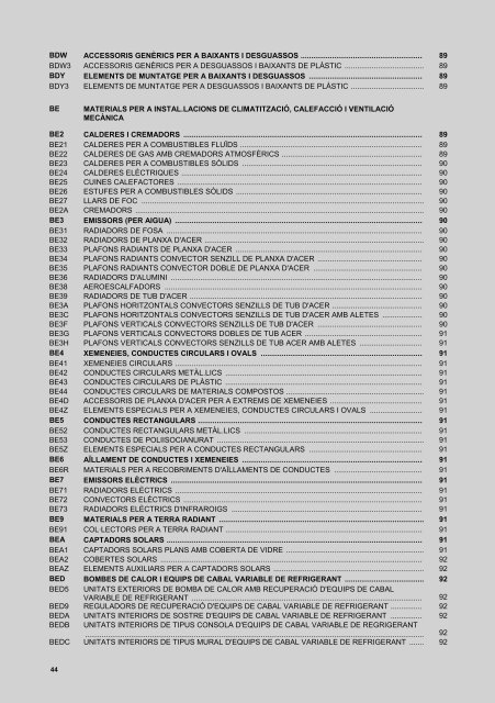 Preus de referència d'edificació, de seguretat i salut, assaigs ... - ITeC