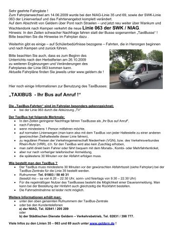 Fahrplan & Informationen zur Linie 063