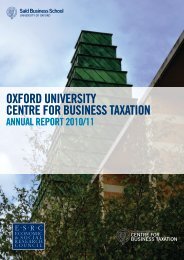 Annual Report - Said Business School - University of Oxford