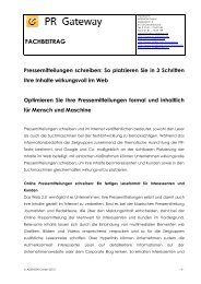 Pressemitteilungen schreiben: So platzieren Sie in 3 Schritten Ihre Inhalte wirkungsvoll im Web