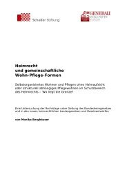 Heimrecht und gemeinschaftliche Wohn-Pflege ... - Schader-Stiftung