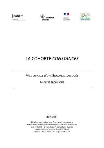 LA COHORTE CONSTANCES