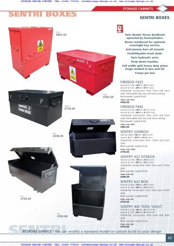 sentri boxes - Storage Design Limited