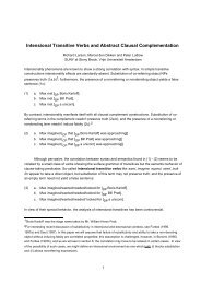 Intensional Transitive Verbs and Abstract Clausal Complementation