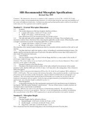 SBS Recommended Microplate Specifications - SLAS