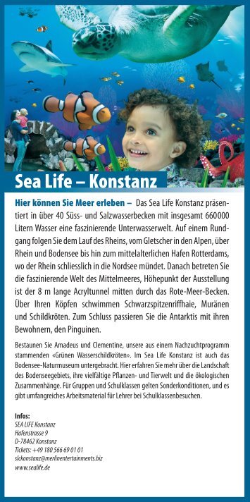 Flyer Sea Life Konstanz