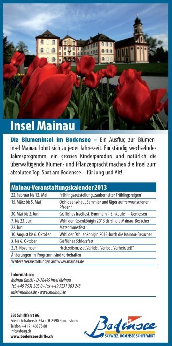 Flyer Insel Mainau