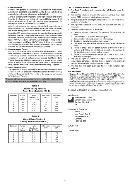 Murex HBsAg Version 3