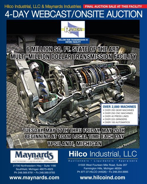 4-day WebCast/OnsIte auCtIOn - Hilco Industrial