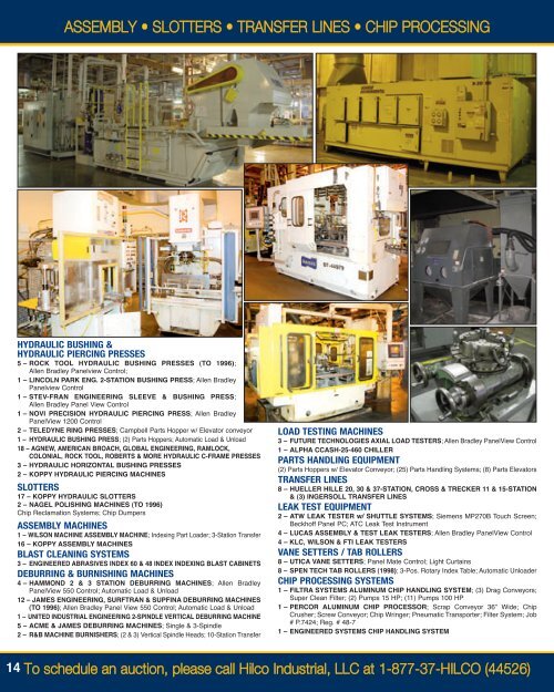 4-day WebCast/OnsIte auCtIOn - Hilco Industrial