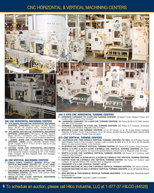 4-day WebCast/OnsIte auCtIOn - Hilco Industrial