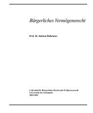 Bürgerliches Vermögensrecht - Prof. Dr. Dr.hc Helmut Rüßmann