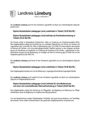 Ausschreibung Stellenangebote - Lüneburg