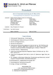 22. Gemeinderatssitzung (518 KB) - .PDF - St. Ulrich am Pillersee ...