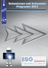 Der neuer ISO Schweiss- und Schneidmaschinen-Kataloge A4