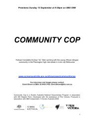 COMMUNITY COP - Screen Australia