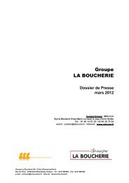 Groupe LA BOUCHERIE - SBS.com Franchise