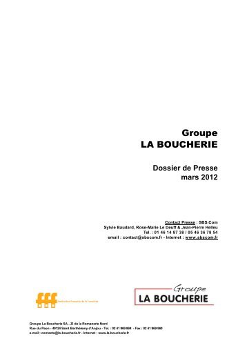 Groupe LA BOUCHERIE - SBS.com Franchise