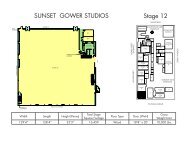 SUNSET GOWER STUDIOS Stage 12
