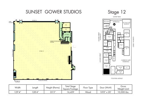 SUNSET GOWER STUDIOS Stage 12