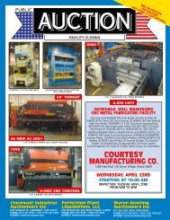 courtesy manufacturing co. - Cincinnati Industrial Auctioneers, Inc.