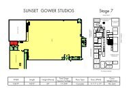 SUNSET GOWER STUDIOS Stage 7