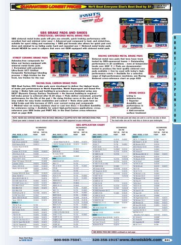 2012 Metric Bike Catalog: Brakes/Suspensions