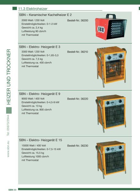 Elektromaschinen – Druckluftanlagen - SBN Neuenkirchen