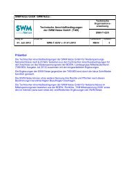 Technische Anschlußbedingungen der SWM Netze GmbH (TAB ...