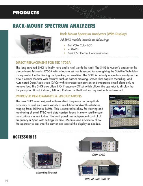 PRODUCT CATALOG - AVCOM of Virginia Incorporated