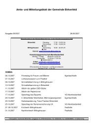 Amts- und Mitteilungsblatt der Gemeinde Birkenfeld