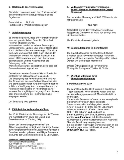 Amts- und Mitteilungsblatt der Gemeinde Birkenfeld