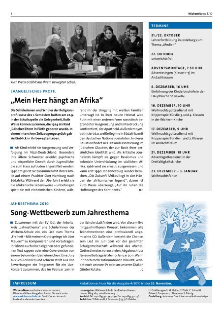 WichernNews 03/2010 - Wichern-Schule