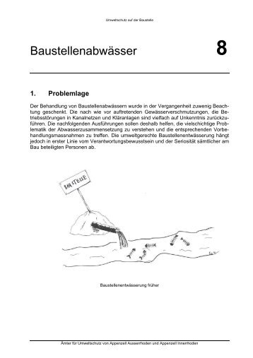 Merkblatt Baustellenabwässer (AfU AR/AI) (PDF, 16 Seiten