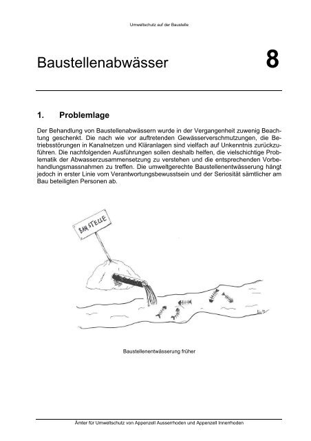 Merkblatt Baustellenabwässer (AfU AR/AI) (PDF, 16 Seiten