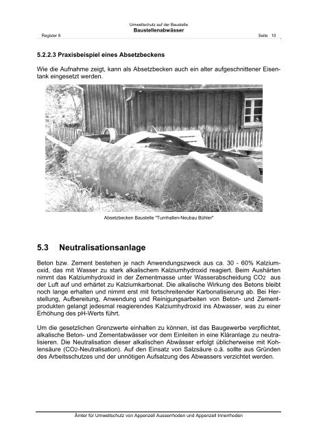 Merkblatt Baustellenabwässer (AfU AR/AI) (PDF, 16 Seiten