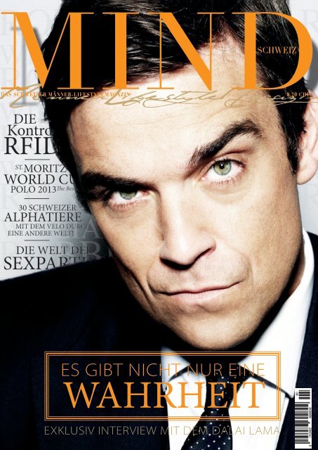 MIND Magazin - Das Schweizer MännerLifestyleMagazin Dezember 2012