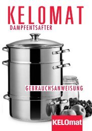 Dampfentsafter Gebrauch - RIESS KELOmat GmbH