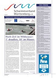 schwimmen - Schwimmverband Württemberg eV