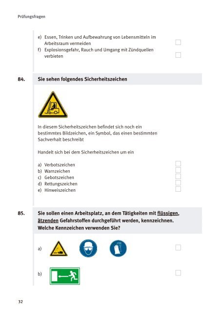 Prüfungsfragen Arbeitssicherheit - Die BG ETEM